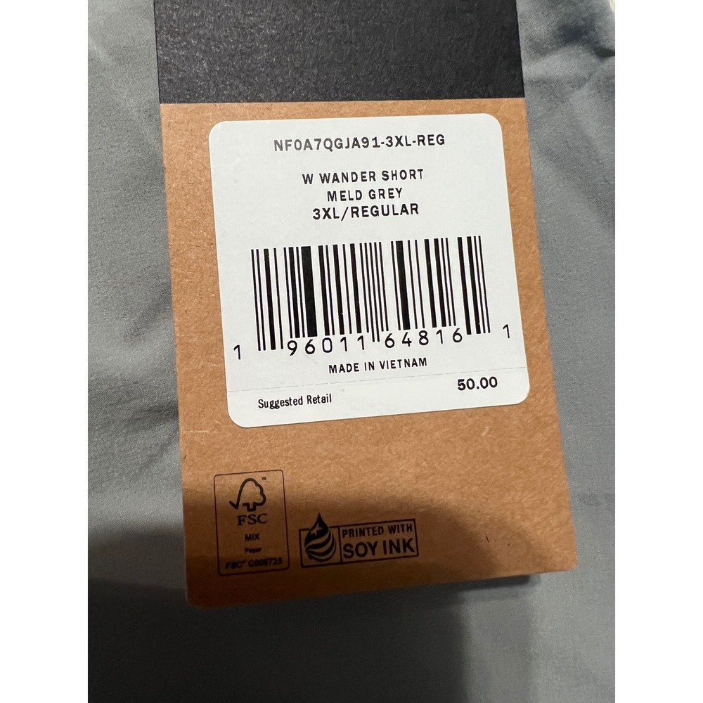 The North Face Wander Shorts Womens 3XL Meld Grey FlashDry NF0A7QGJA91 New - Picture 7 of 12